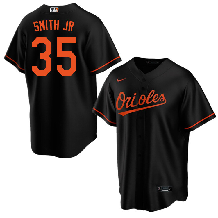 Nike Men #35 Dwight Smith Jr Baltimore Orioles Baseball Jerseys Sale-Black - Click Image to Close